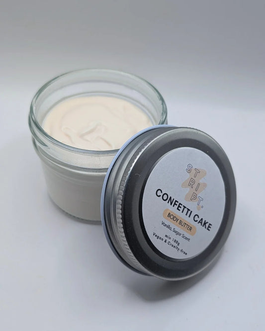 Confetti Cake Body Butter by Stript Cosmetics | Handmade, Vegan Body Care